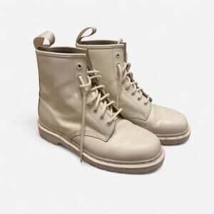 Hardly worn cream dr martens